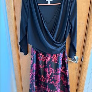 Dress Barn Black and Pink Dress